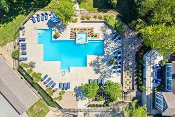 Two shimmering swimming pools